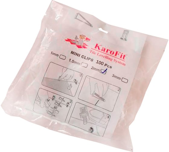 Клипс MINI (100 шт; 2 мм) KAROFIT TM511620-100