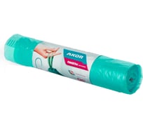 Пакеты для мусора ПНД с завязками 120 л К10 рулон АКОР 202-120