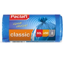 Мешки для мусора синие CLASSIC (50 шт; 60х80 см; 60 л; ПНД) Paclan 42213213
