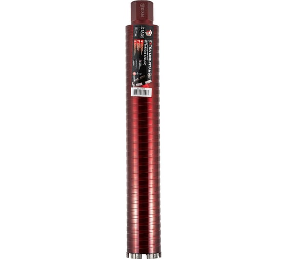 Коронка алмазная Diam САСС Extra Line Titan HIT 72x450 мм, 4 сегмента, 1 1/4 UNC, армированный бетон 313036