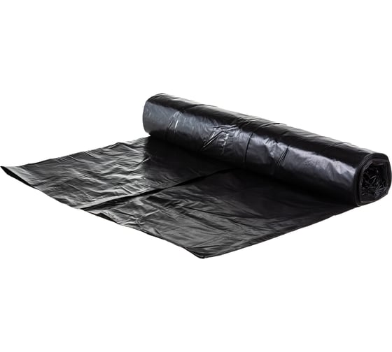 Мешки для мусора черные (10 шт; 240 л; 80 мкм; ПВД; 90х140 см) ООО Комус 901999