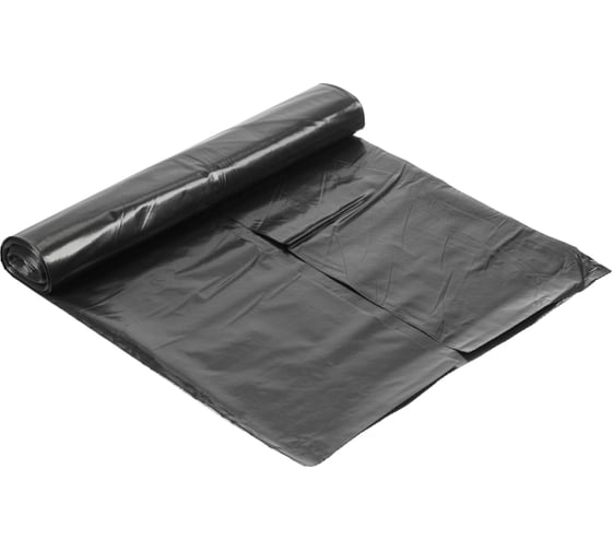 Мешки для мусора черные (5 шт; 200 л; 85 мкм; ПВД; 80x120 см) ООО Комус 839680