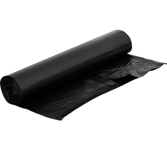 Мешки для мусора черные (5 шт; 200 л; 85 мкм; ПВД; 80x120 см) ООО Комус 839680 1