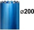 Коронка алмазная для бурения армированного бетона GRAFF 200 мм 1120012 1