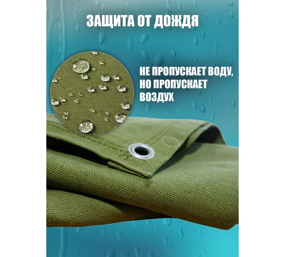 Полог брезентовый водоупорный МТ-ПАК ТОРГ 3x5 м 6281240