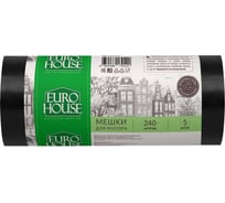 Мешки для мусора (5 шт; 240 л; 45 мкм; ПВД) EUROHOUSE 13159
