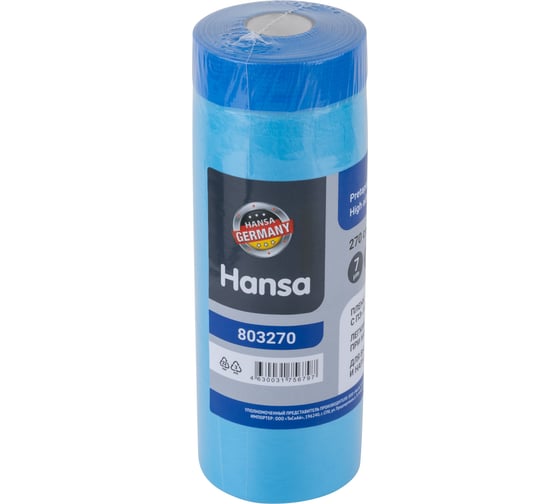 Пленка защитная HANSA с ПЭ-лентой, 270 см x 17 м 803270