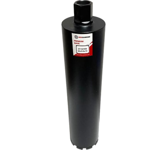 Коронка алмазная Premium Wave (112х450 мм; 1 1/4") RedDiamond 1130019 1