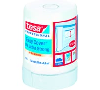 Пленка укрывная с малярной тканевой лентой (12 м × 0.55 м) TESA 04373-00000-02