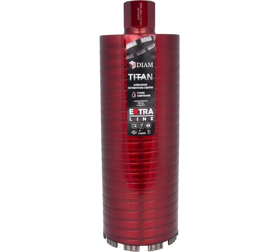 Сверло алмазное САСС Extra Line Titan (122x300 мм; 6 сегментов; 1 1/4UNC) Diam 313028 1