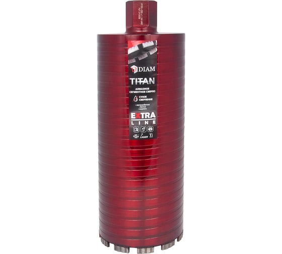 Сверло алмазное САСС Extra Line Titan (132x300 мм; 6 сегментов; 1 1/4UNC) Diam 313029