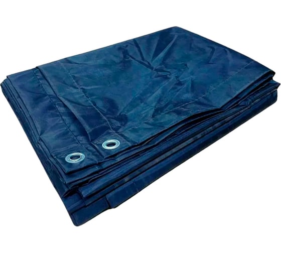 Тент (полог) ЯрПолог оксфорд 600PU 3x6м, с люверсами, цвет синий oxf_3x6_krepl