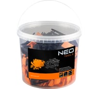 Система для выравнивания плитки (клинья 100 шт; зажимы 200 шт; 1.5 мм) NEO Tools 61-100