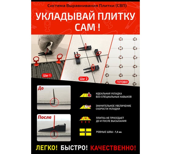 Зажим кольцо СВП (200 шт; 1.4 мм) ЭВОПРО МЗК14-200