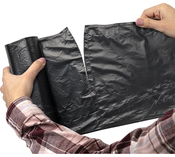 Мешки для мусора черные прочные LAIMA ULTRA (10 шт; 90x120 см; 160 л; 30 мкм; ПВД) ЛАЙМА 607694
