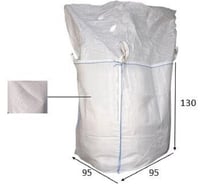 Мешок биг-бэг AV четырехстропный 95х95х130, 140гр/м2, верх-юбка, 5 шт в упаковке BB95*130/4L/SF140/G90130/5