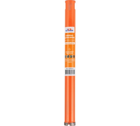 Сверло Алмазное Сегментное мокрое 32x335x3хM22 (бетон) ProfiDiam 310142