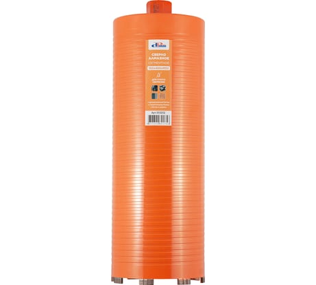 Сверло Алмазное Сегментное сухое 162x450x8хM22 (арм.бетон) ProfiDiam 310252