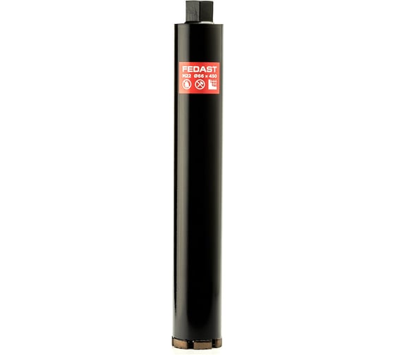 Коронка алмазная для сухого сверления Fedast (66x450 мм, M22) FDDCD66450