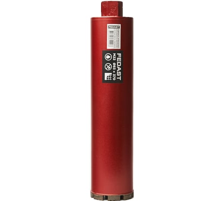 Коронка алмазная для мокрого сверления Fedast (83х370 мм, M22) FDDCW83370