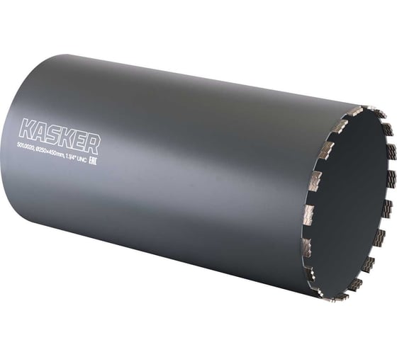 Коронка алмазная Kasker 250х450 мм, 1.1/4 UNC, Professional, 19 сегментов 501.0020