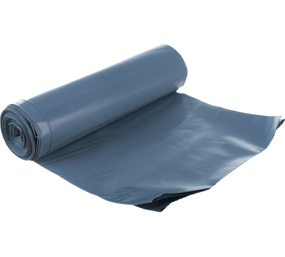 Мешки для мусора в рулоне Титан (5 шт; 70x110 см; 120 л; ПВД; 80 мкм; серые) Ромашка ТТ-ВР-120/5/14/С
