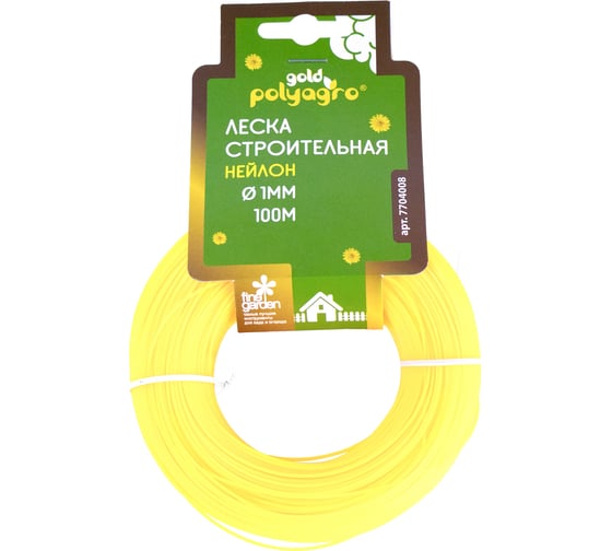 Леска строительная POLYAGRO Gold 1,0мм*100м 7704008