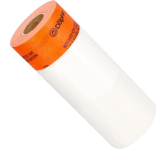 Защитная пленка с лентой Blue Dolphin High Adhesion PAINTER'S TAPE PRO-MASKER, 55 cм x 15 м (12) MGTM55_65544_E