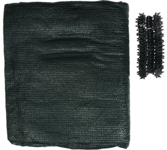 Сетка фасадная затеняющая (4x5 м; 55 г/кв.м.; зеленая; с клипсами) Сималенд 6301087