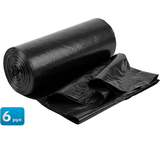 Мешки для мусора Sebmet 300 л 100х140 см 10 шт в рулоне (6 рулонов) TD350100076.6