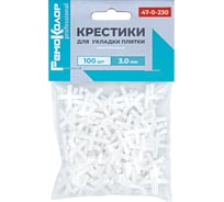 Крестики пластиковые для укладки плитки, 3мм 100шт, (уп.) РемоКолор 47-0-230