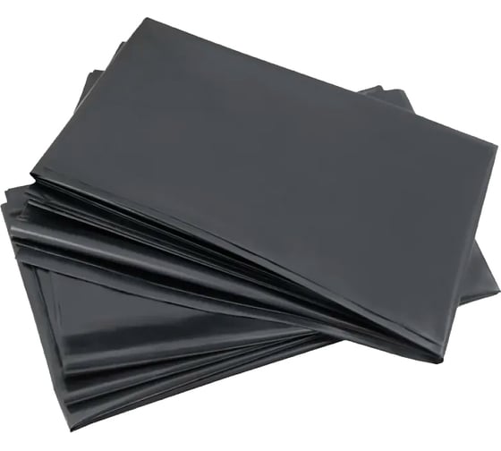 Мешки для мусора 180 л ПВД 50 мкм черный в пластах 50 шт PACK INNOVATION IP00Mm.PVD000180.00.50-50 1