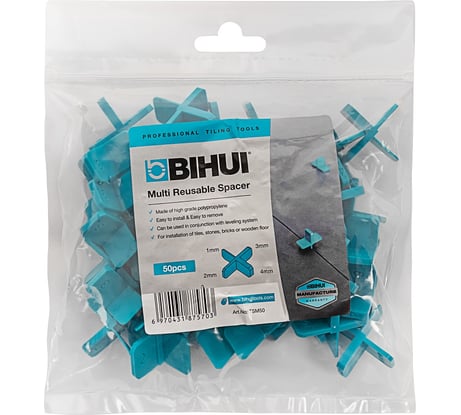 Многоразовый плиточный регулятор шва 50 шт. BIHUI TSM50