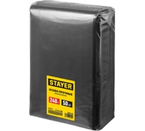 Строительные особопрочные мусорные мешки STAYER Heavy Duty 240 л, 50 шт 39154-240