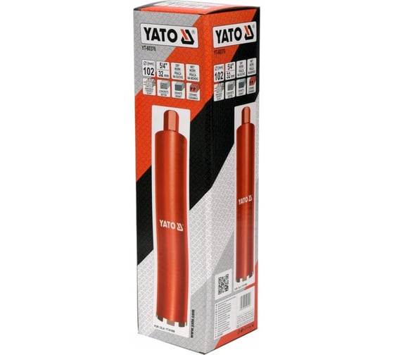 Сверло корончатое алмазное 102 мм YATO YT-60376