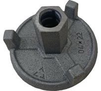 Гайка литая трехрожковая 100 мм, 25 шт Промышленник Г3Р100ЧР