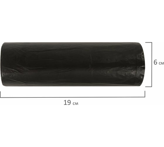 Мешки в рулоне для мусора стандарт 120 л, черные, 10 шт, ПНД, 17 мкм, 70x110 см ОФИСМАГ 601388