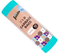 Мешки для мусора без завязок Garbage bags бирюзовые, 240 литров, 10 шт Jundo 4640050731149