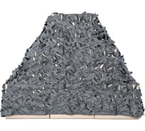 Сеть декоративная маскировочная S-образная 6000x1430 мм, оксфорд 240, серый Tplus T020928