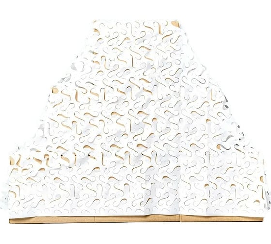 Маскировочная сеть S-образная 5500x1430 мм, оксфорд 210, белый TplusT021229 1