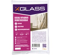 Пленка укрывная защитная 4х12.5 м, 8 мкм, полиэтиленовая XGLASS 190206