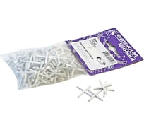 Крестики для кафельной плитки 100 шт, 2 мм крепежная техника 55701