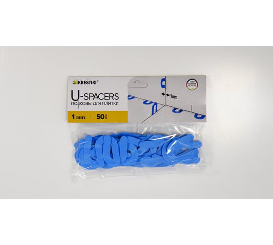 Подковы для плитки 50 шт, 1 мм 3D Krestiki 00-00001813