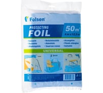 Ремонтная пленка Folsen 4x12,5м=50м2 голубая прозрачная 094125