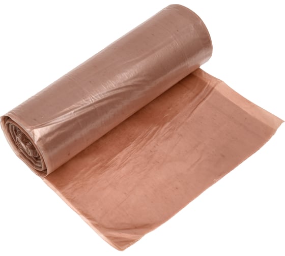 Мешки для мусора Fun Clean суперпрочные, 120 л, 10 шт., какао, пвд 16578