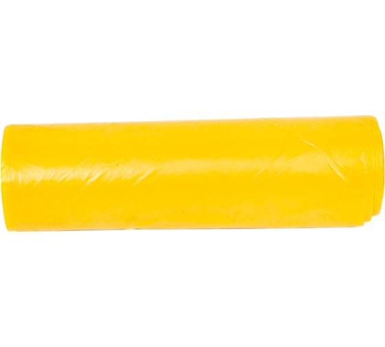 Мешки для мусора Fun Clean суперпрочные, 160 л, 10 шт., желтые, пвд 16571