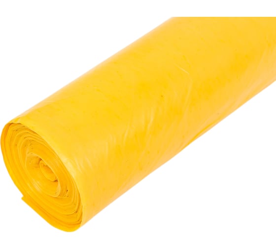 Мешки для мусора Fun Clean суперпрочные, 160 л, 10 шт., желтые, пвд 16571