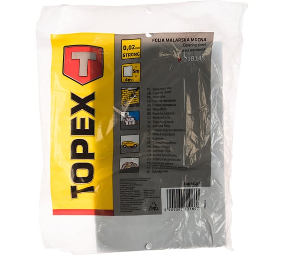 Укрывочная пленка TOPEX 4х5 м 23B145
