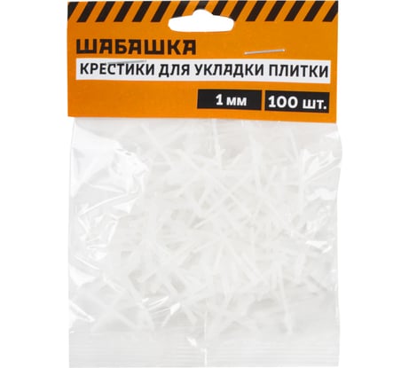 Крестики для плитки 1 мм, 100 шт ШАБАШКА 230282