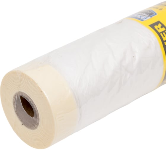 Защитная пленка STAYER PROFESSIONAL с клейкой лентой МАСКЕР HDPE, 9мкм, 2,4х15м 12255-240-15
